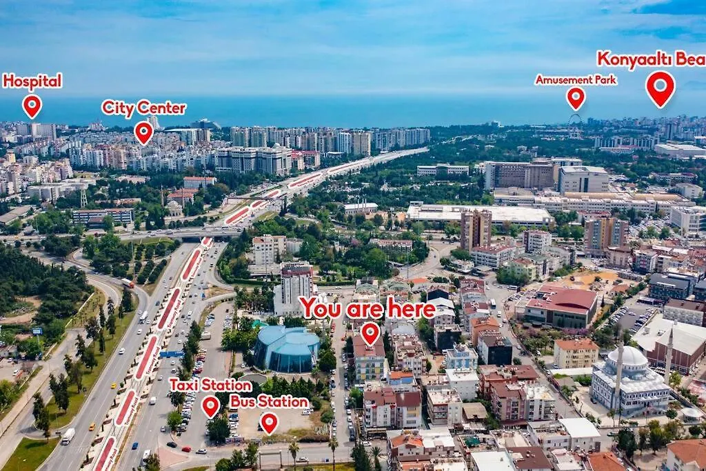 Apartamento Basement Floor, Erasta Mall Karsisi, Merkezi '20' Antalya